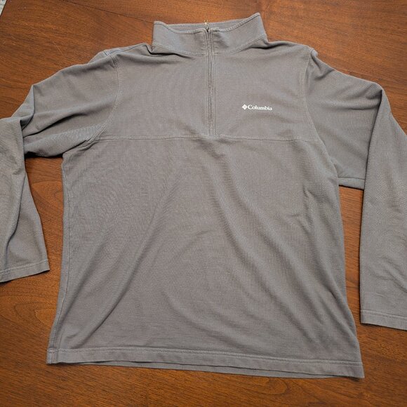 Columbia Gray Half Zip Pullover – Size Large - Picture 1 of 5